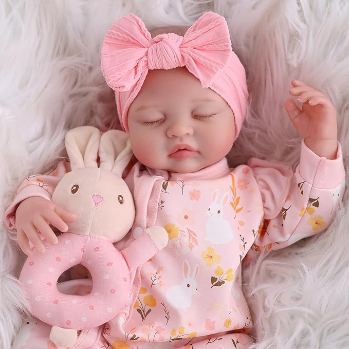 BABESIDE Lifelike Reborn Baby Dolls Girl - 20 Inch Realistic Newborn Baby Doll with Poseable Body, Real Life Baby Dolls with Accessories for 3+ Year Old Girls Gifts, Pretend Play, Collection