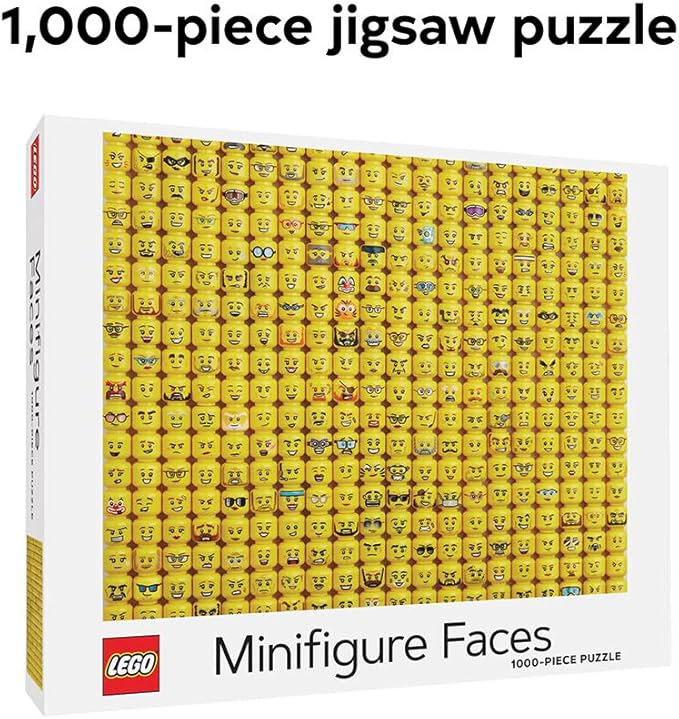 LEGO Minifigure Faces 1000-Piece Jigsaw Puzzle