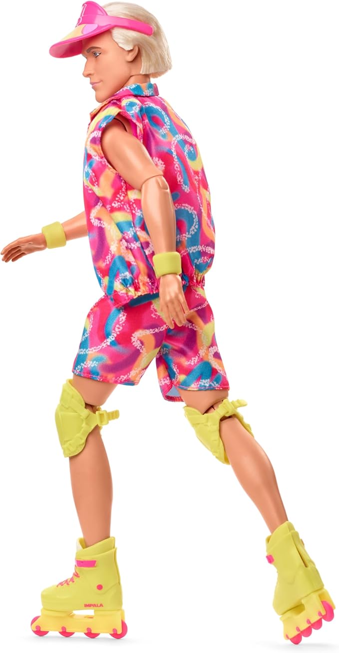Barbie Ken® Barbie Movie Doll Collectible Doll Wearing Retro Skating Outfit and Roller Skating JBJ51