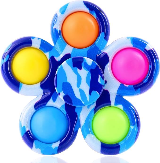 Nutty Toys Fidget Spinner - Sensory Toy for Kids & Adults - Top Stress & Anxiety Relief Gifts 2026 - Unique Easter Basket Stuffers Gift Idea - Best Toddler, Tween, Teen Girl & Teenage Boys Present