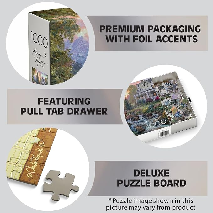 Buffalo Games - Silver Select - Abraham Hunter - Floral Pasture - 1000 Piece Jigsaw Puzzle for Adults -Challenging Puzzle Perfect for Game Nights - Precision-Cut Pieces