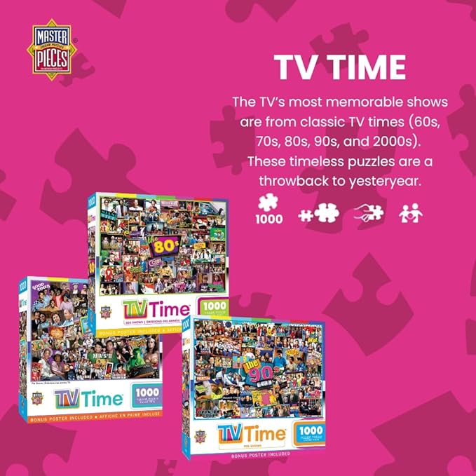 MasterPieces 1000 Piece Jigsaw Puzzle for Adults and Family - 2000's Television Shows - 19.25"x26.75"