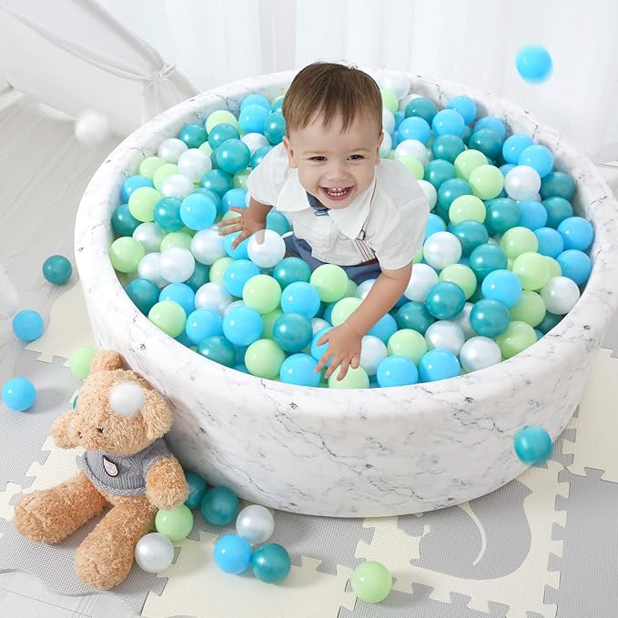 STARBOLO Ball Pit Balls for Toddlers Phthalate Free BPA Free Non-Toxic Crush Proof Play Balls for Toddlers Kids Pool Playhouse Pack of 100 200 500