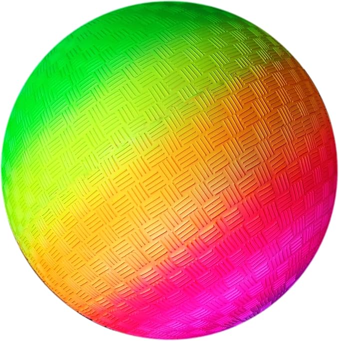 AppleRound 8.5 Inch Playground Ball with Air Pump, Pack of 1 Ball with 1 Pump, Official Size for Dodge Ball, Handball, Camps and Schools