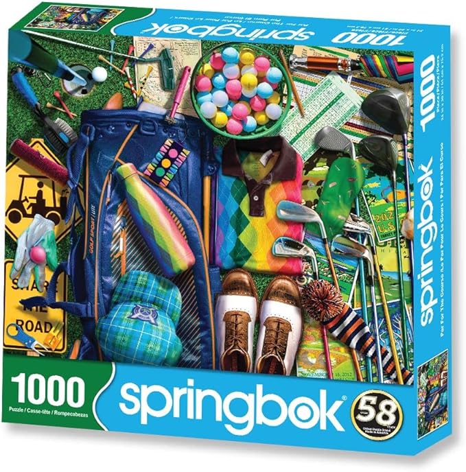 Springbok's 1000 Piece Jigsaw Puzzle Par for The Course - Made in USA