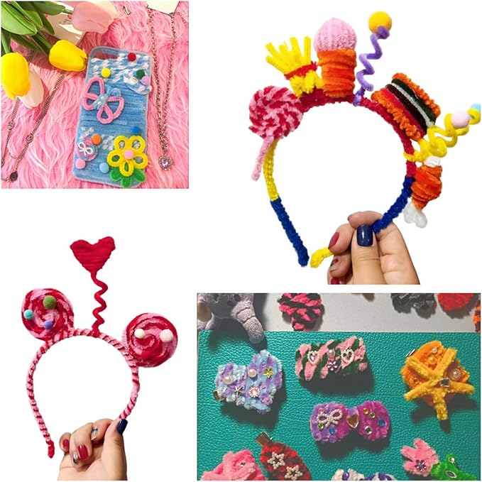 200 Pcs Pipe Cleaners, 12 Inch Long Pipe Cleaners Craft Supplies, Colorful Pipe Cleaners Pastel for Halloween Decoration, Christmas Day and Valentine’S Day DIY Art Creative Crafts (Light Pink)