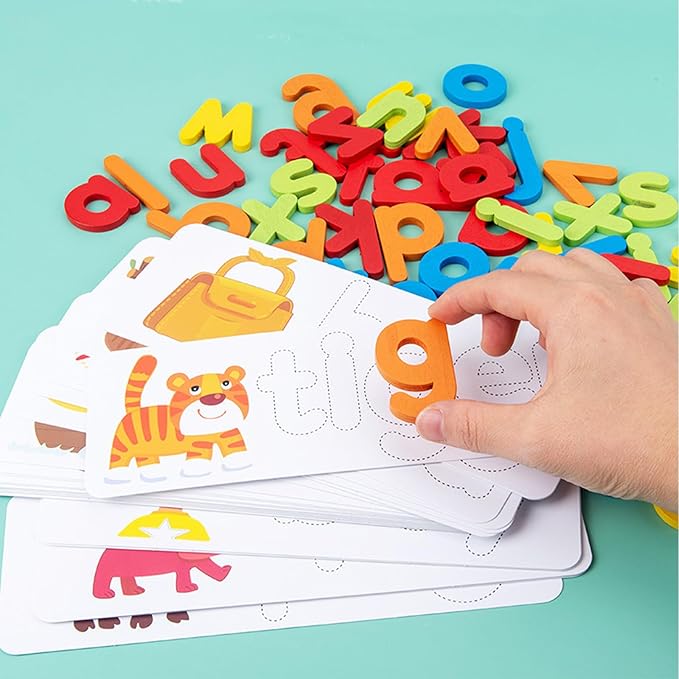 Alphabet Puzzle Toy Learning Educational Toys Spell Letter Matching Game for Preschool Toddlers Kids, Christmas Birthday Gifts