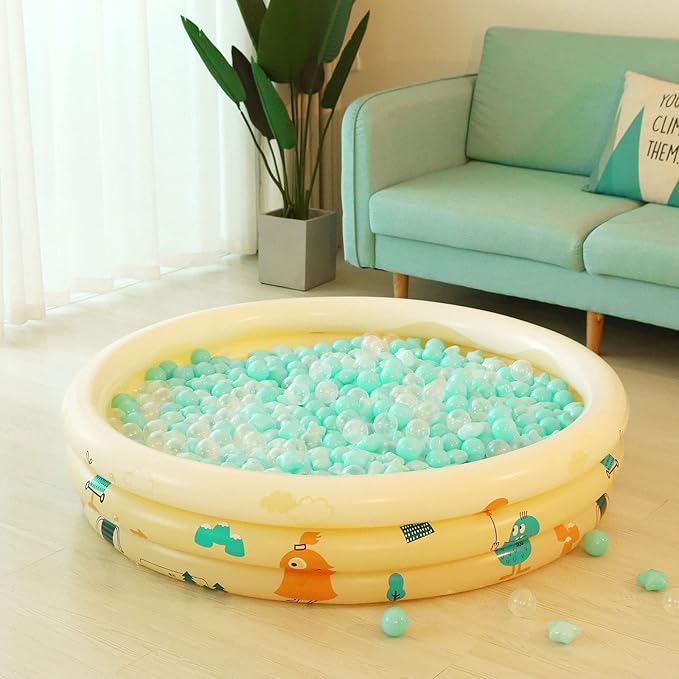 Realhaha Ball Pit Balls 50 100 200 500, Star Shapes for Babies Kids Playpen Plastic Balls for Babies Ball Pool Puppy Playballs