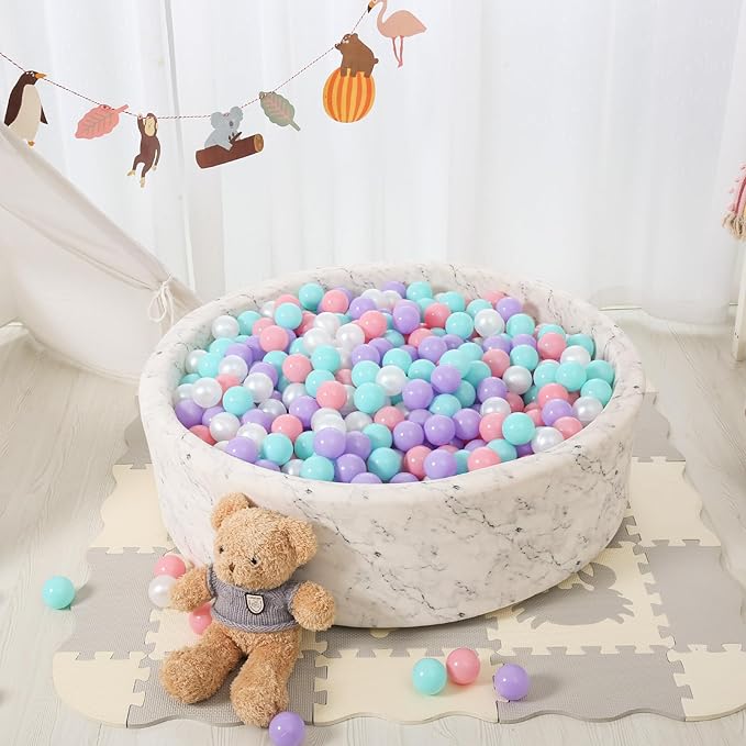 STARBOLO Ball Pit Balls for Toddlers Phthalate Free BPA Free Non-Toxic Crush Proof Play Balls for Toddlers Kids Pool Playhouse Pack of 100 200 500