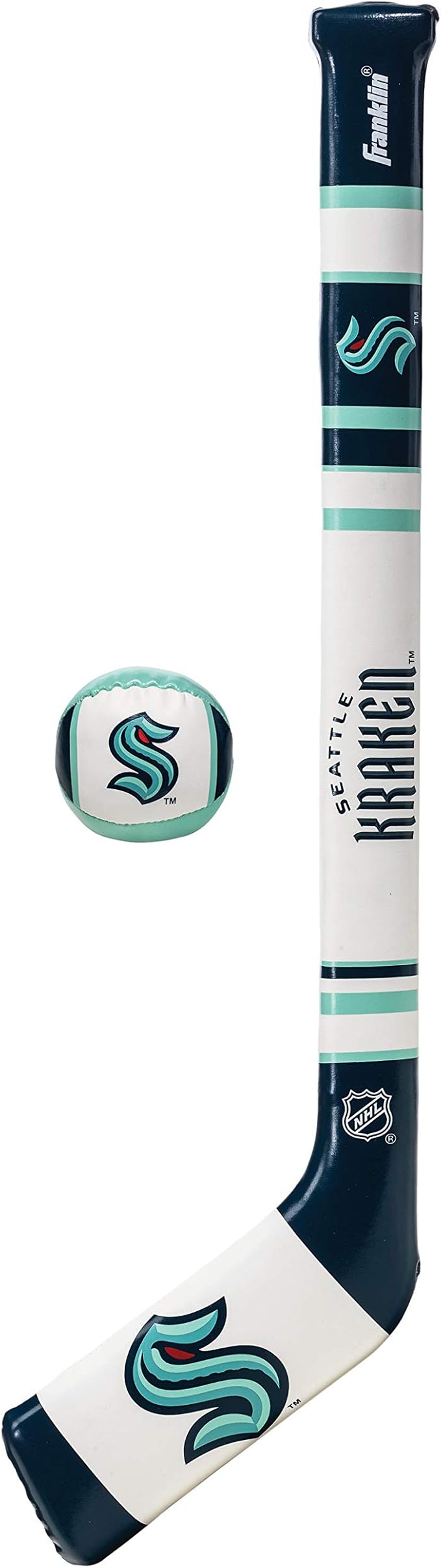 Franklin Sports NHL Team Mini Soft Hockey Stick Set - NHL Team Soft Foam Mini Hockey Stick and Ball - Great Toy for Kids
