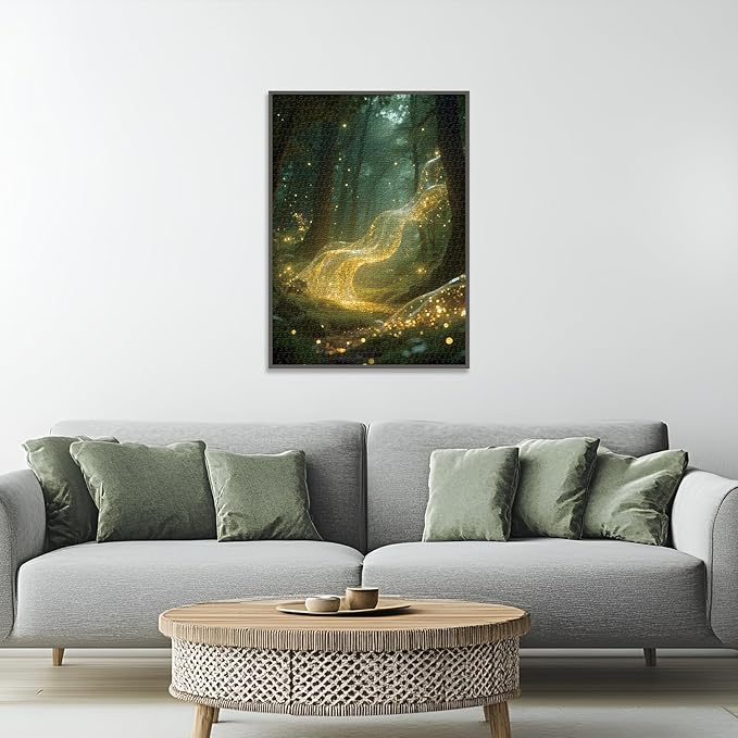 Jigsaw Puzzles 1000 Pieces for Adults - Challenging Fun Puzzles Stunning Art Wall Decor, Gift for Adult Puzzle Lovers, Fantasy Forest C0822