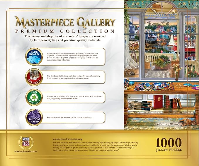 MasterPieces 1000 Piece Jigsaw Puzzle for Adults, Family, Or Kids - A Puzzling Afternoon - 26.75"x 19.25"