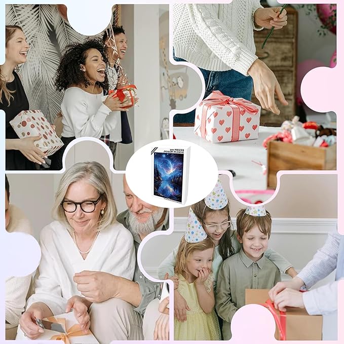 Great Jigsaw Puzzles for Adults 300 Pieces Dreamy Moon Night Wooden Challenging Puzzles Gift for Friends Family Home Decoration Kids Puzzle