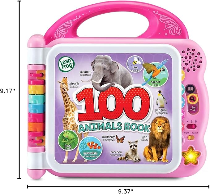 LeapFrog 100 Animals Book (Frustration Free Packaging), Pink