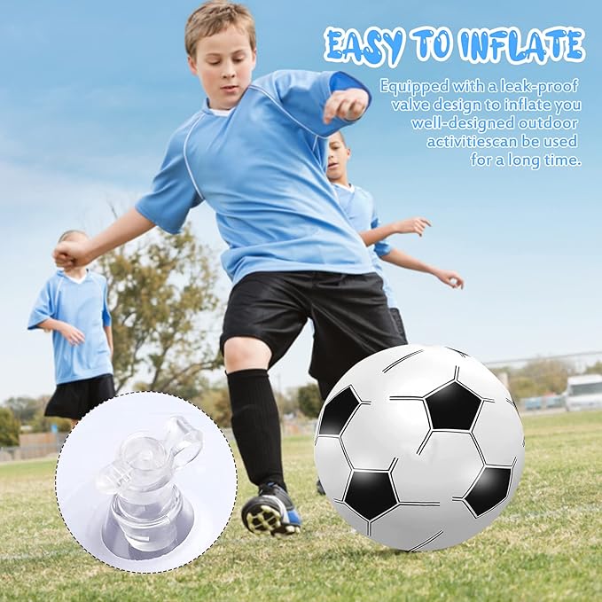 Beach Balls 3Pack - 27" Inflatable Soccer Balls Giant Inflatable Balls, Jumbo Pool Toys Beach Soccer Balls Summer Party Favors Swimming Pool Ball Outdoor Water Game Party Supplies