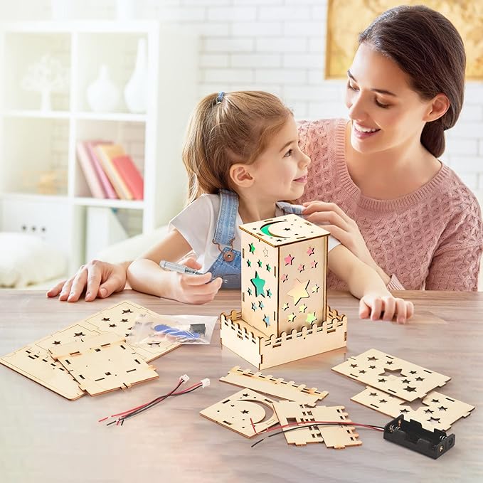 Yutin 5 Individual STEM Science Kits for Kids, Wood Arts and Craft Kits, STEM Toys for Boys Girls Age 8-12 8 10 12 13 14 Birthday Gift Idea, 3D Puzzles Building Engineering Model Set
