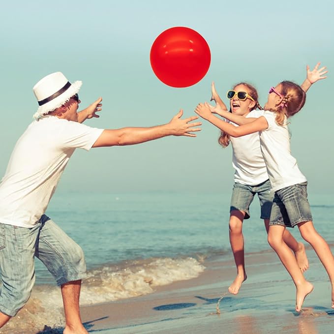 3 Pcs Inflatable Playground Balls 9 Inch Bouncy Balls with Hand Air Pump for Indoor Outdoor Play Balls for Kids