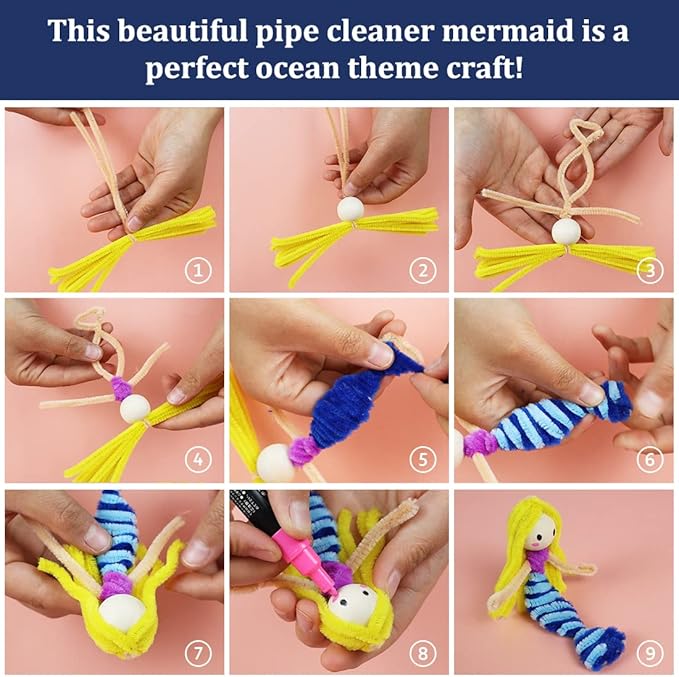 Pipe Cleaners, Pipe Cleaners Craft, Arts and Crafts, Crafts, Craft Supplies, Art Supplies (Brown)…