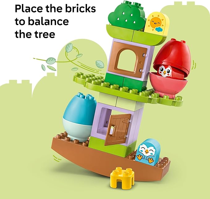 LEGO DUPLO My First Balancing & Stacking Tree Building Toy Playset - Gift for Easter for Toddlers - Learning & Educational Toy for Boys and Girls, Ages 1.5+ - 10440
