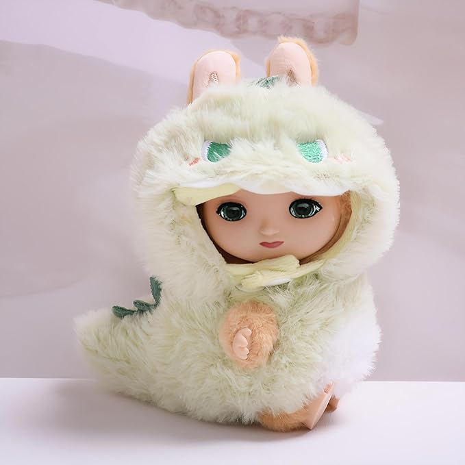 Doll Clothes Dinosaur Set for 17cm Dolls, Suitable for Dolls Exquisite Accessories Cute Clothe Dress up Unique Style (NO Doll)