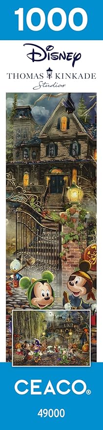 Ceaco - Thomas Kinkade - Disney - Mickey and Minnie Halloween Fun - 1000 Piece Jigsaw Puzzle
