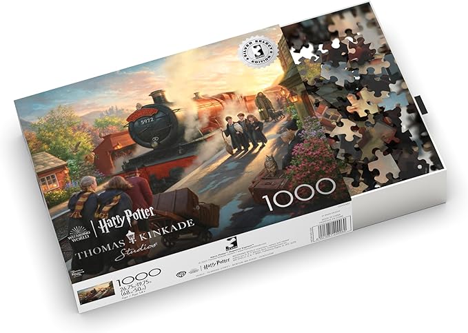 Buffalo Games - Silver Select - Thomas Kinkade - Hogwart's Express - 1000 Piece Jigsaw Puzzle for Adults -Challenging Puzzle Perfect for Game Nights - Finished Size is 26.75 x 19.75