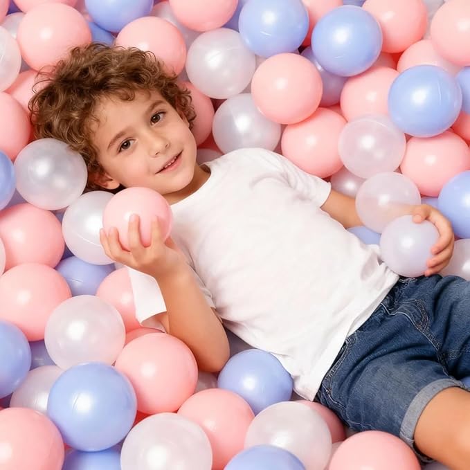 GOGOSO Ball Pit Balls for Toddlers Kids Plastic Balls for Ball-Pit Playpen Pool Baby Play Pastel BPA-Free Non Toxic Play Pastel Crush Proof Bal 50 100 200 500 1000 Count