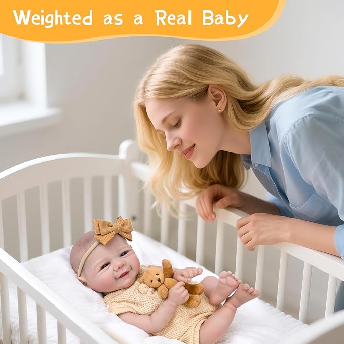 Aori Lifelike Reborn Baby Dolls - 20-inch Realistic Newborn Girl with Soft Body, Premium Weighted Baby Doll That Look Real with Outfit for Girls Age 3+, Parents, Elderly