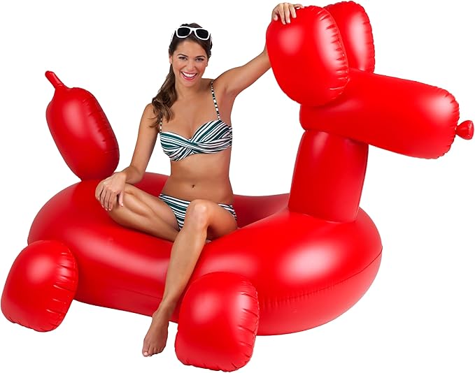 BigMouth Inc. Giant Balloon Animal Pool Float, Over 4' Wide, Fun Inflatable Floatie Tube, Blow Up Swim Ring, Outdoor Summer Pool Party Water Toy