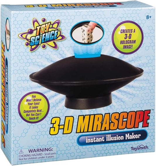 Toysmith, 3-D Mirascope, 6" Instant Hologram Image Maker, For Boys & Girls 8+