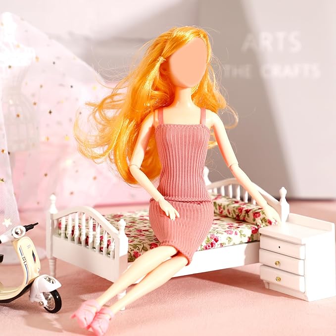 UPINS 8 Pcs Doll Clothes for 11.5 Inch Doll - Summer Dress, Shoes & Regular Outfit - Girl Birthday Gift