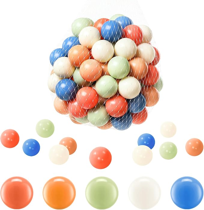 Clear Ball Pit Balls - Crush Proof Plastic Toy Balls for Boys and Girls