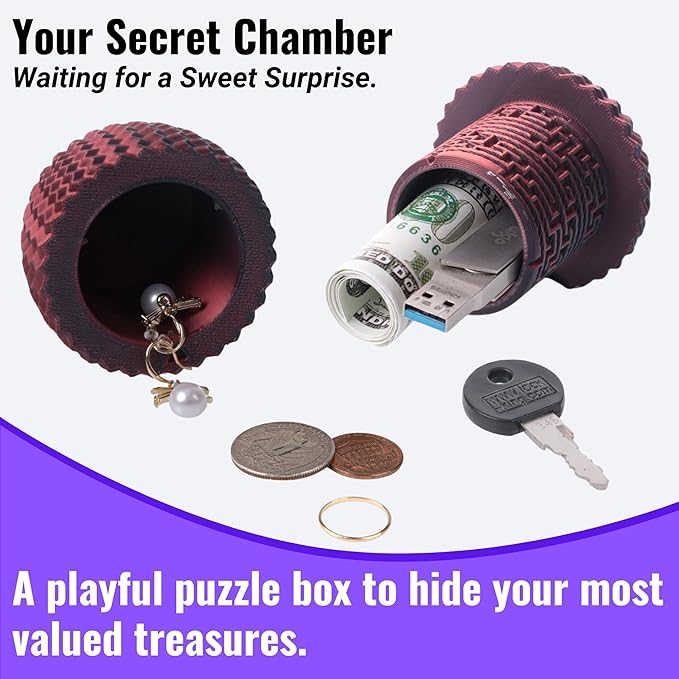 Maze Egg Money Puzzle Gift Box: Available in 4 Unique Internal Designs - Secret Cash Holder & Surprise Gift Container for Easter, Birthday, Wedding - Fun Brain Teaser Toy for Kids & Adults