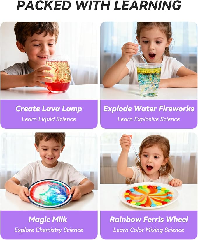 Melican 60+ Science Experiment Kit for Kids Ages 8+, STEM Educational Science Gifts for Kids, First Science Kit for Boys Girl Birthday