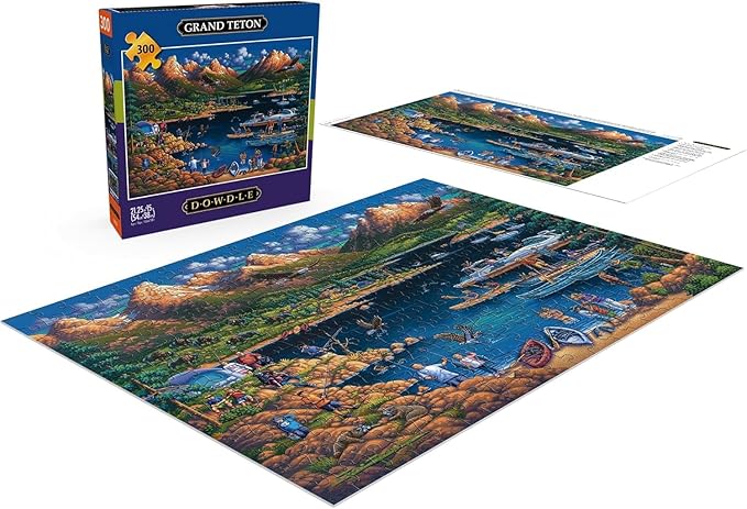 Buffalo Games - Eric Dowdle - Grand Teton - 300 Piece Jigsaw Puzzle for Adults -Challenging Puzzle Perfect for Game Nights - Finished Size is 21.25 x 15.00