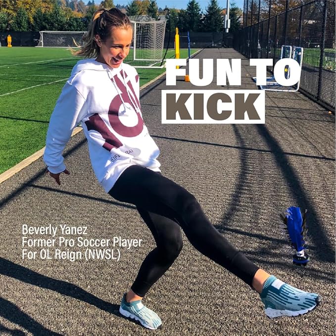 Kickit | The Original Birdie Soccer PRO Trainer | Play Outdoors, Indoors or Backyard, Beach or Tailgate, All Ages Fun & Travel Friendly (Black & Red)