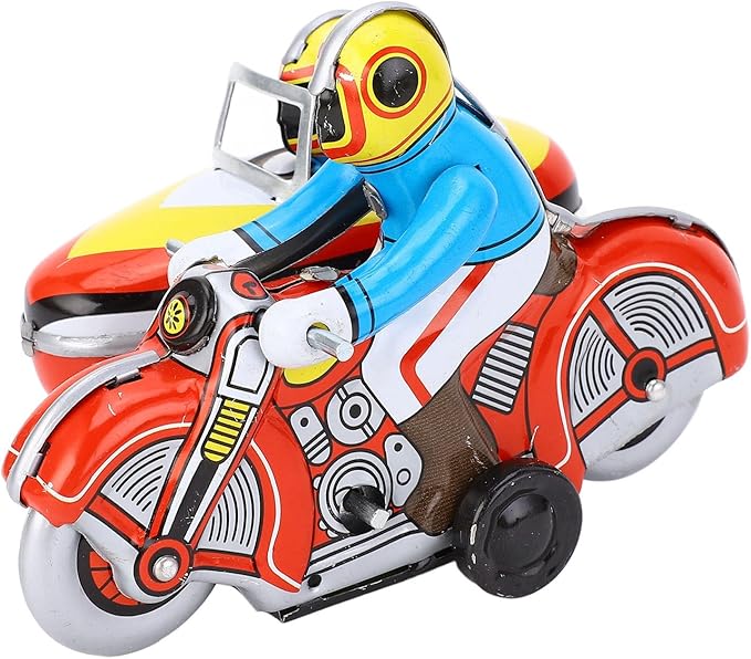 ANGGREK Retro Wind Up Toy, Motorcycle Toy Easy for Christmas