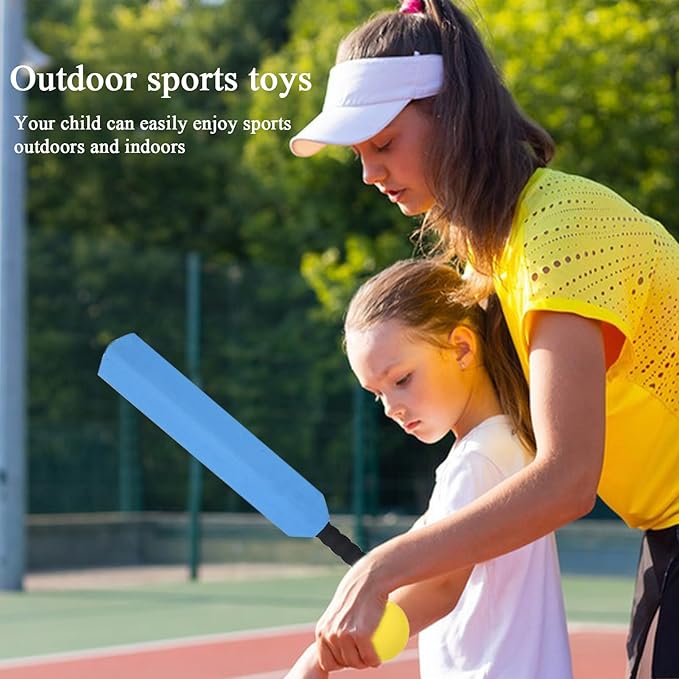 Cricket Game For Kids - ABS EVA | EVA Bat & Ball Game For Kids | Sports Kit Fun Activity Outdoor Sports Toy For Kids Play Time, Backyard Games Tr