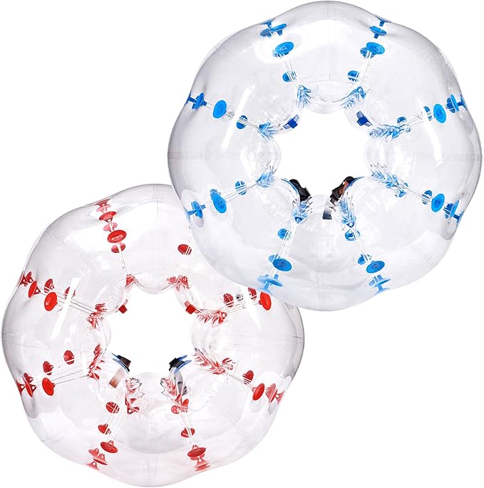 VEVOR Inflatable Bumper Ballѕ 2 Packs; 2FT/3FT/4FT/5FT Body Size Adult Human Bubble Ballѕ, Bumper Bubble Soccer Ballѕ for Teens/Adults