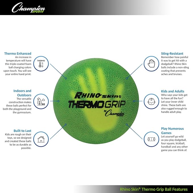 Champion Sports Rhino Skin Luminous Dodgeball Set