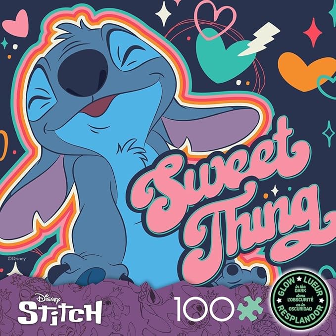 Ceaco - Disney - Stitch - Sweet Thing - Glow in the Dark - 100 Piece Jigsaw Puzzle