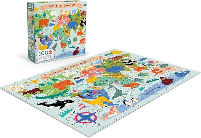 Ceaco - Animal Map - 100 Piece Jigsaw Puzzle