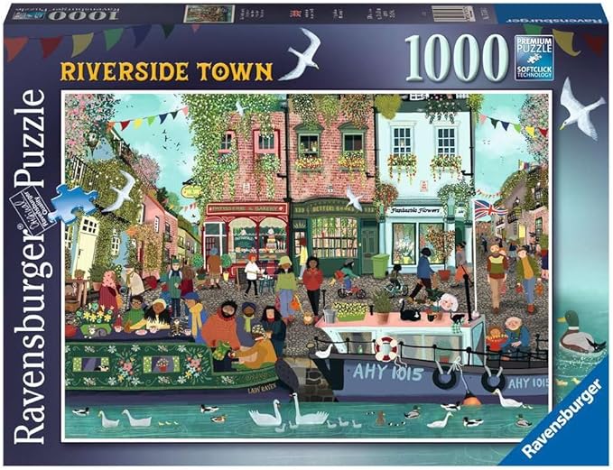 Ravensburger - Along the River, 1000 Piece Puzzle, Adults, Glue to Frame, 70cm