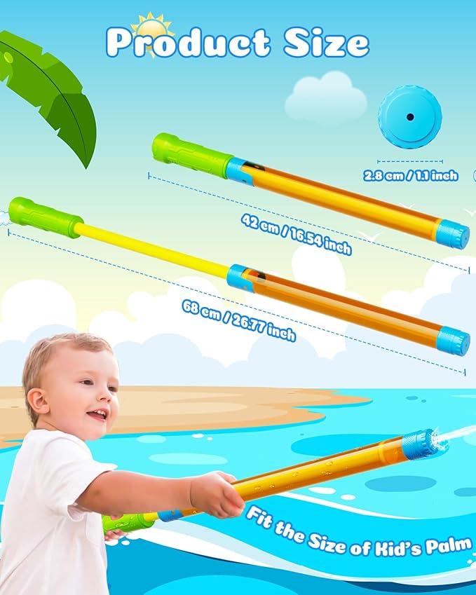 Water Gun Squirt Toys for Kids Adults: Shoot Up to 40 Feet - Outdoor Super Blaster Water Guns for Kids Age 3-4-5-8-12 Bulk - Fun Water Squirter Toy for Swimming Pool Beach Summer Outside Party Games