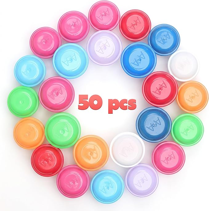 Entervending Alien Toys in Capsules - 50 Pcs of 1.1 Inch Plastic Capsules & 1 Inch Glow in the Dark Alien Figurines for Kids - Party Favors - Classroom Prizes - Toys Bulk for Vending Machine Refill