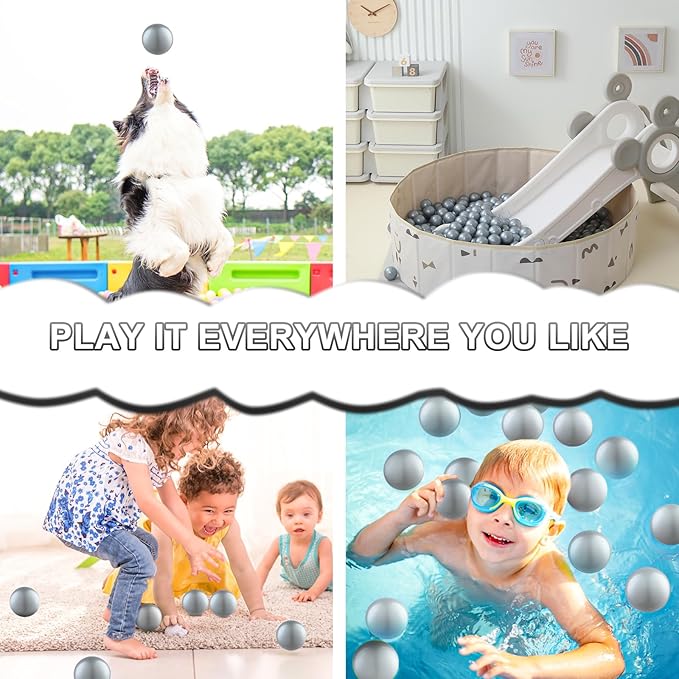 Clear Ball Pit Balls - Crush Proof Plastic Toy Balls for Boys and Girls