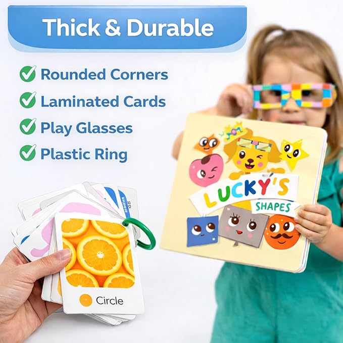 Preschool Montessori Learning Kit With Busy Book For Toddlers 1-3- Baby Flash Cards - Quiet Activity Books - Puzzles Ages 2-4 - Flashcards 3-5 Years - 1 Year Old Boy Gifts -1st Birthday Toys For Girls