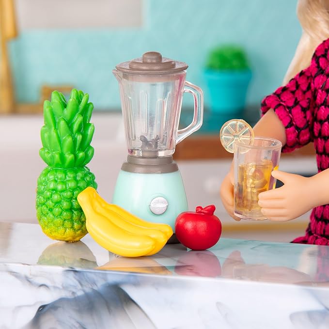 Lori – Play Food for Mini Dolls – Cooking Accessories for 6-Inch Dolls – Pizza, Sushi, Dessert – Dollhouse Set for Kids – 3 Years + – Gourmet Market