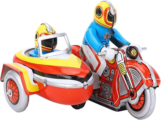 ANGGREK Retro Wind Up Toy, Motorcycle Toy Easy for Christmas