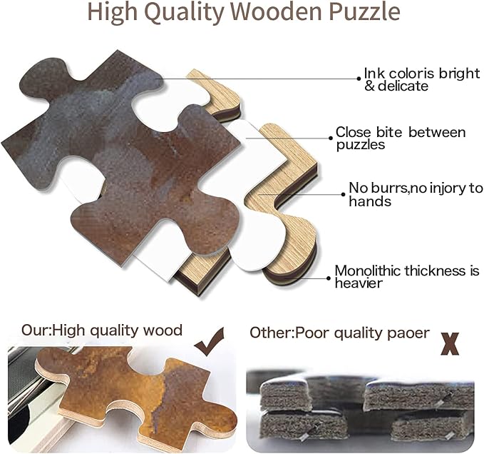 Jigsaw Puzzle 1500 Piece Dark Cloud Spitfire Dragon Adult Puzzle Wooden Puzzle Toy DIY Kit Home Decor 87x57cm